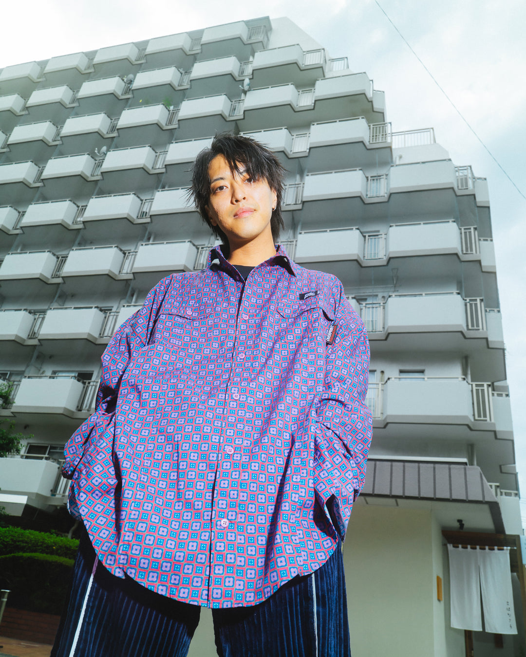 BREAK WIDE SHIRTS(FLOWER)