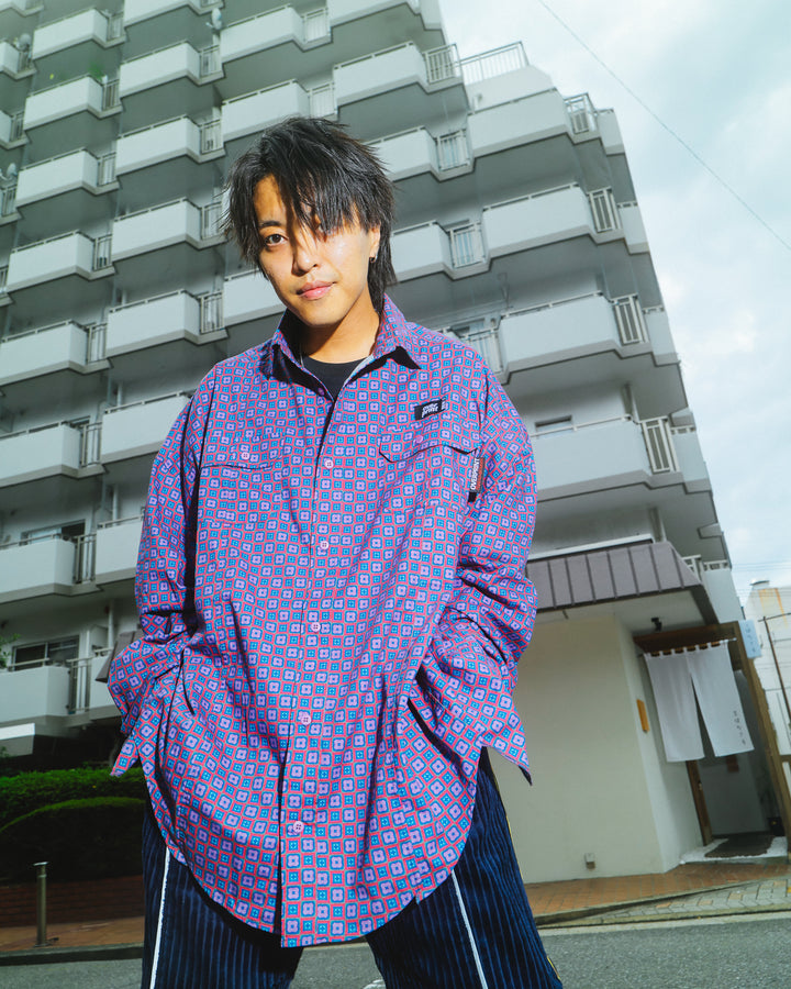 BREAK WIDE SHIRTS(FLOWER)