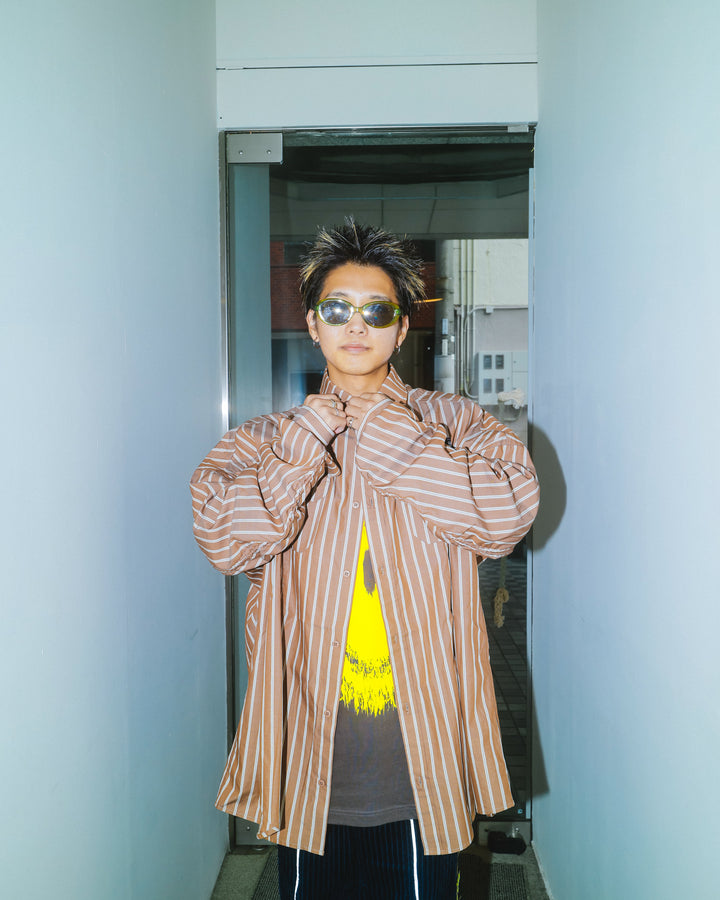 BREAK WIDE SHIRTS(STRIPE)