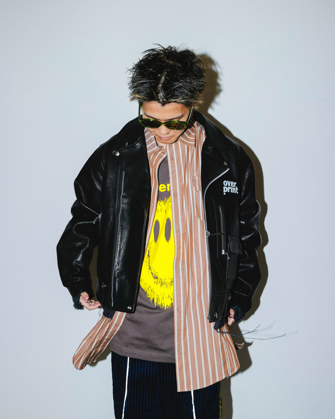 LEATHER SINGLE RIDERS JACKET *sevskig exclusive