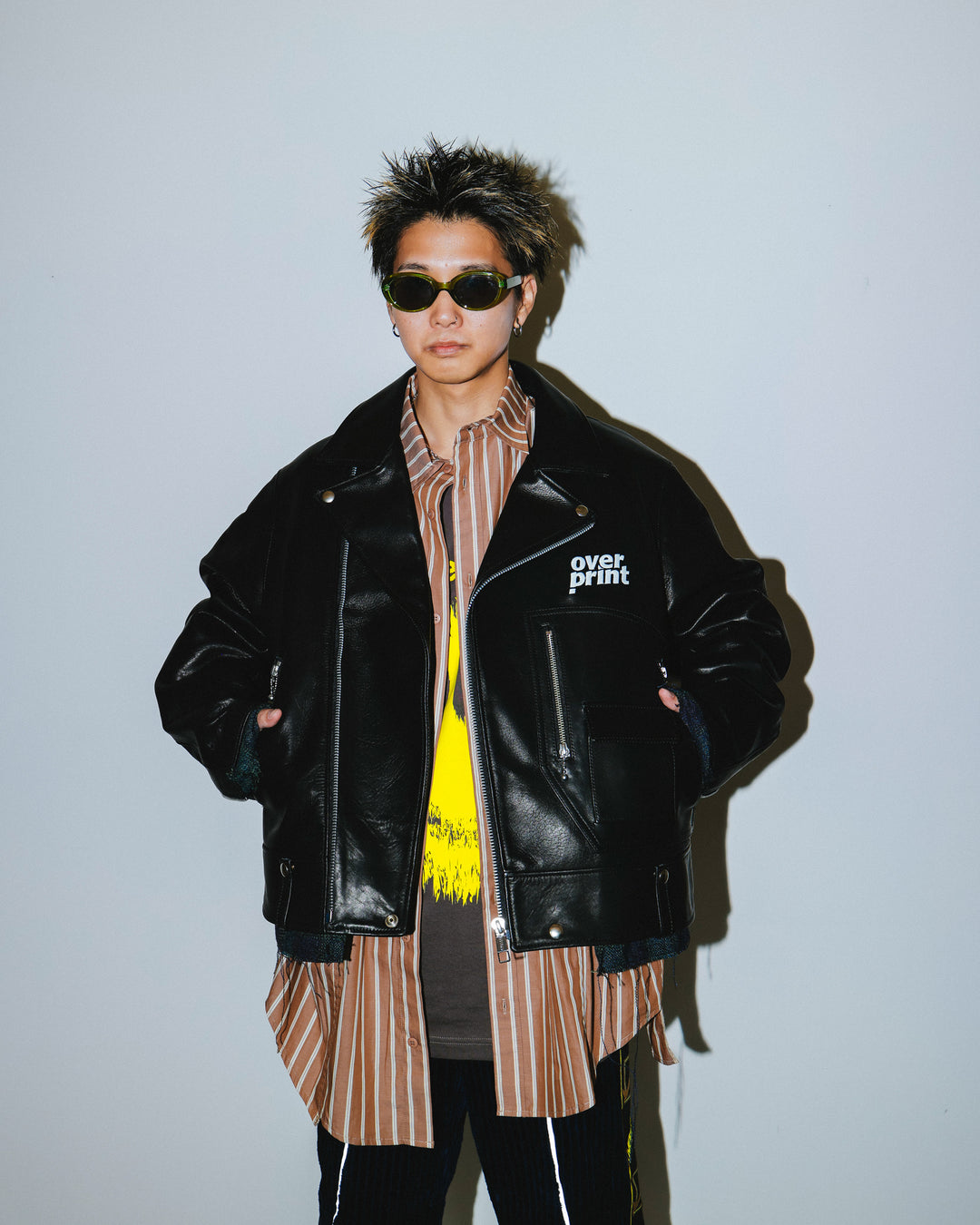 LEATHER SINGLE RIDERS JACKET *sevskig exclusive