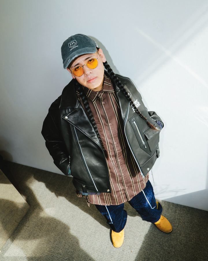 LEATHER SINGLE RIDERS JACKET *sevskig exclusive