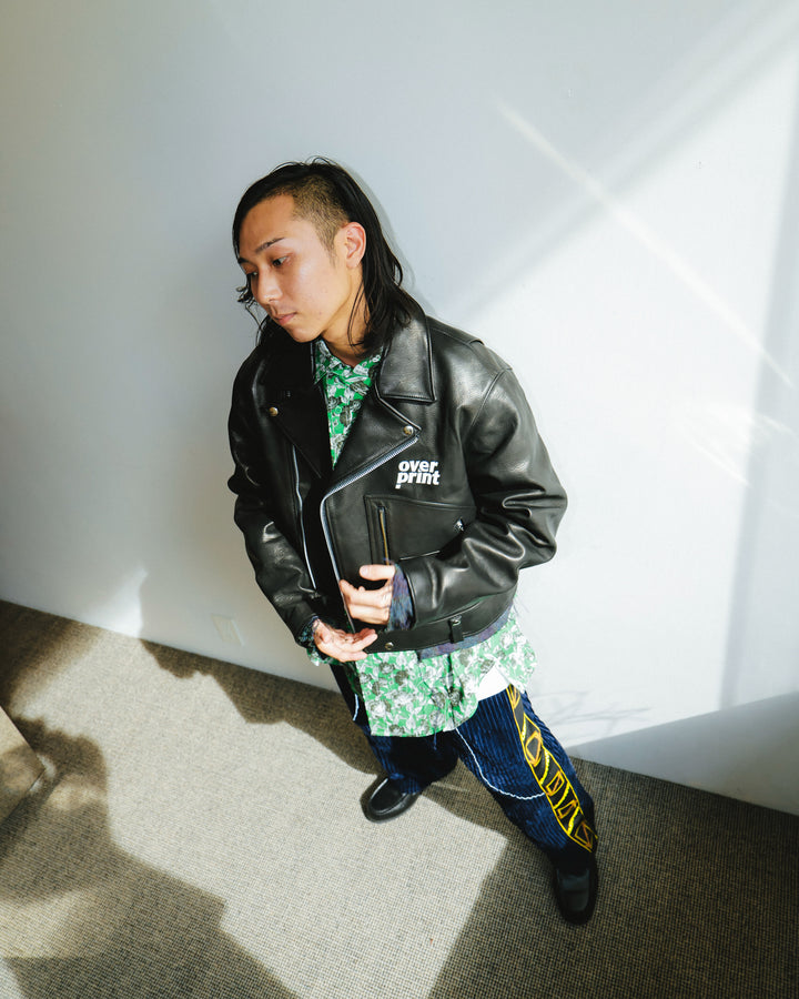 LEATHER SINGLE RIDERS JACKET *sevskig exclusive