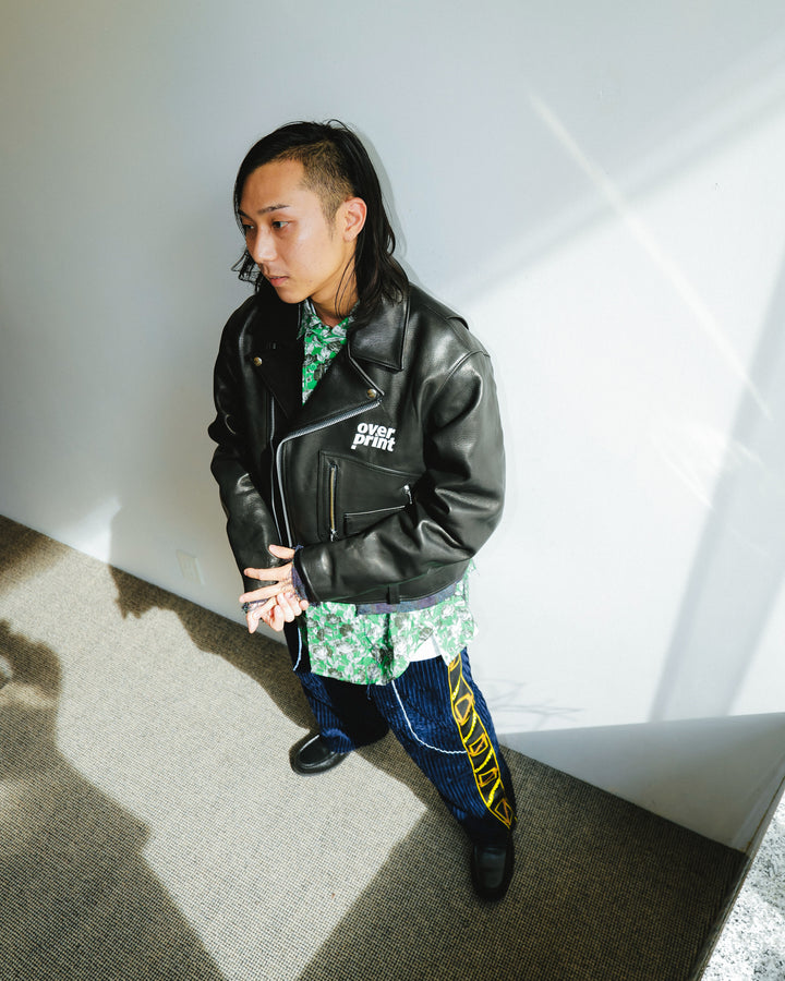 LEATHER SINGLE RIDERS JACKET *sevskig exclusive