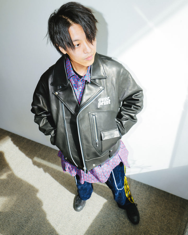 LEATHER SINGLE RIDERS JACKET *sevskig exclusive