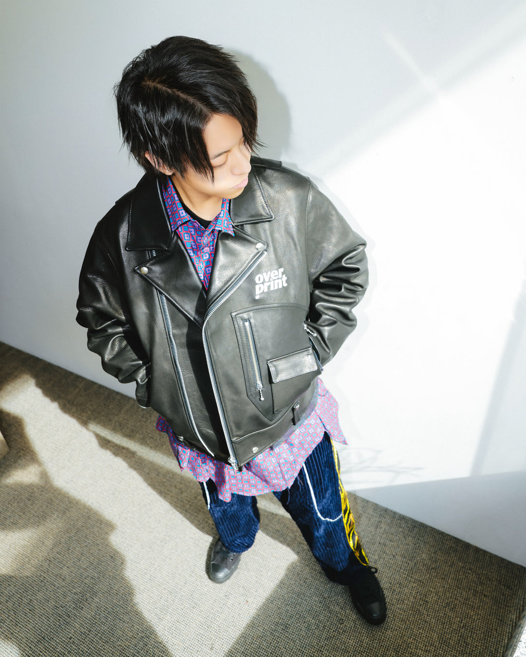 LEATHER SINGLE RIDERS JACKET *sevskig exclusive