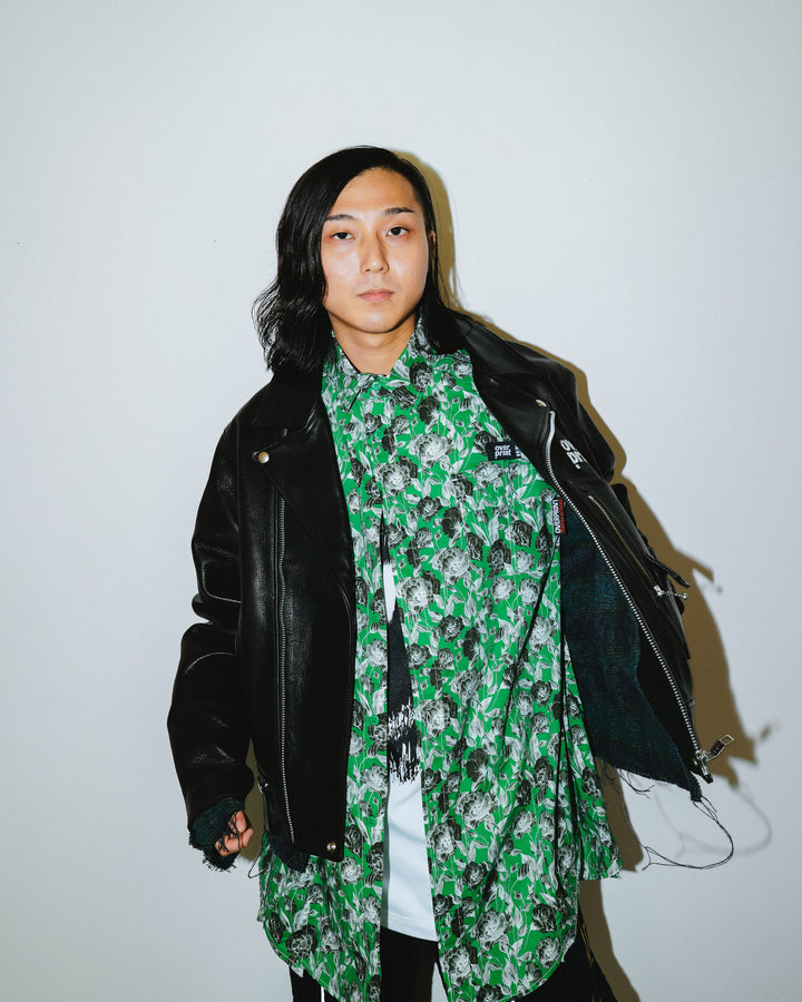 LEATHER SINGLE RIDERS JACKET *sevskig exclusive