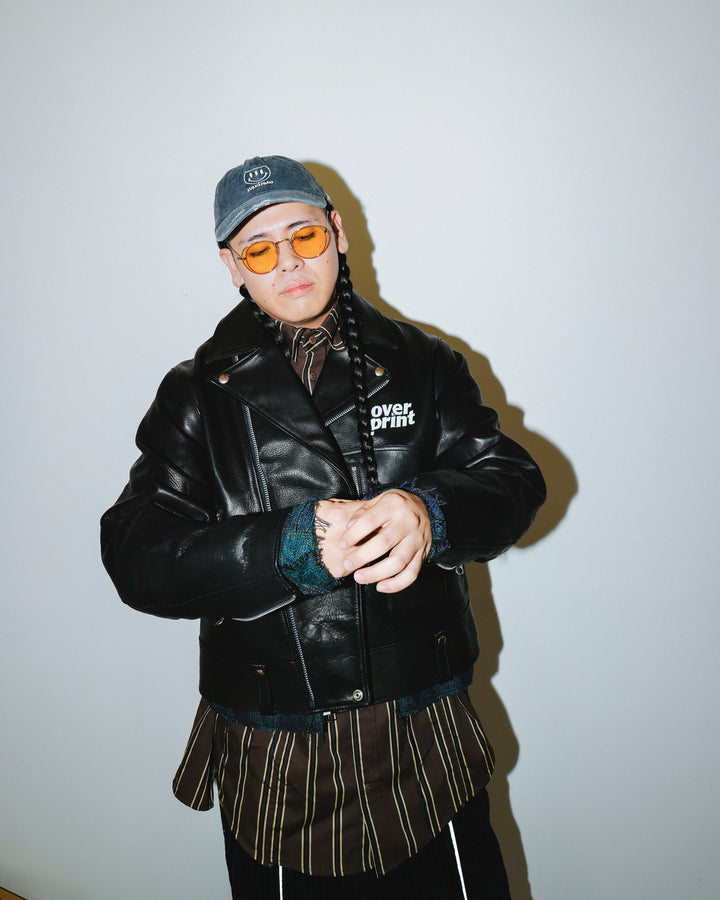 LEATHER SINGLE RIDERS JACKET *sevskig exclusive