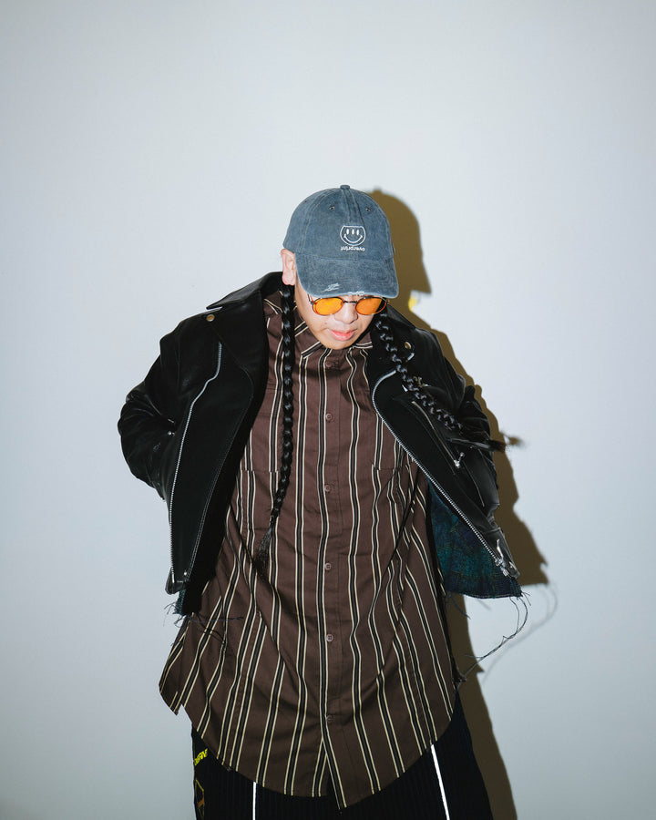 LEATHER SINGLE RIDERS JACKET *sevskig exclusive