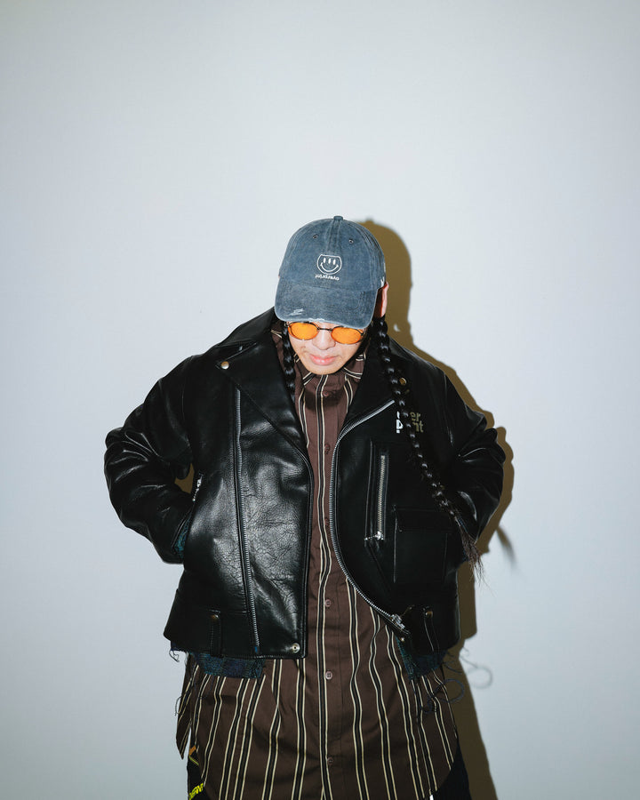 LEATHER SINGLE RIDERS JACKET *sevskig exclusive