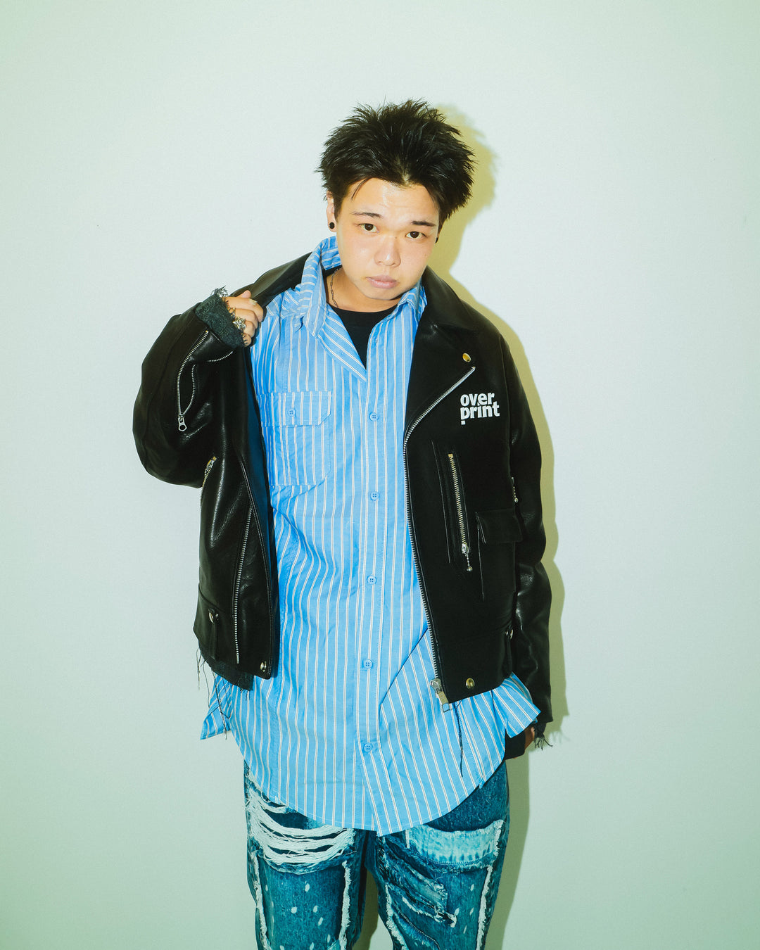 LEATHER SINGLE RIDERS JACKET *sevskig exclusive