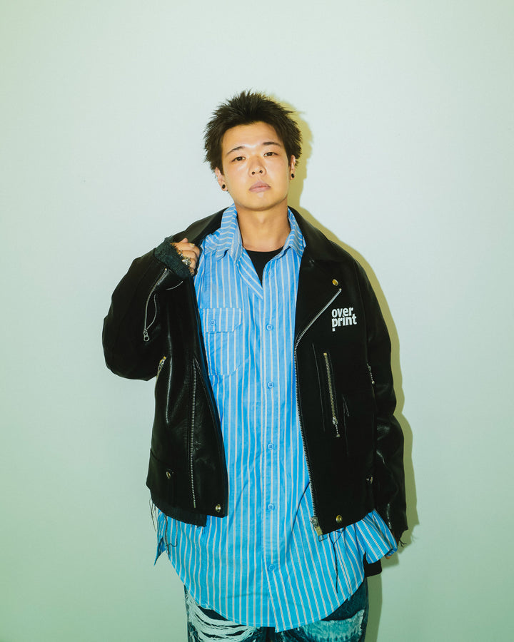 LEATHER SINGLE RIDERS JACKET *sevskig exclusive