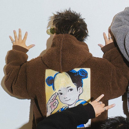 POP ART Bonding Boa Hoodie Ver:23