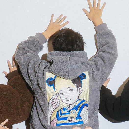 POP ART Bonding Boa Hoodie Ver:23