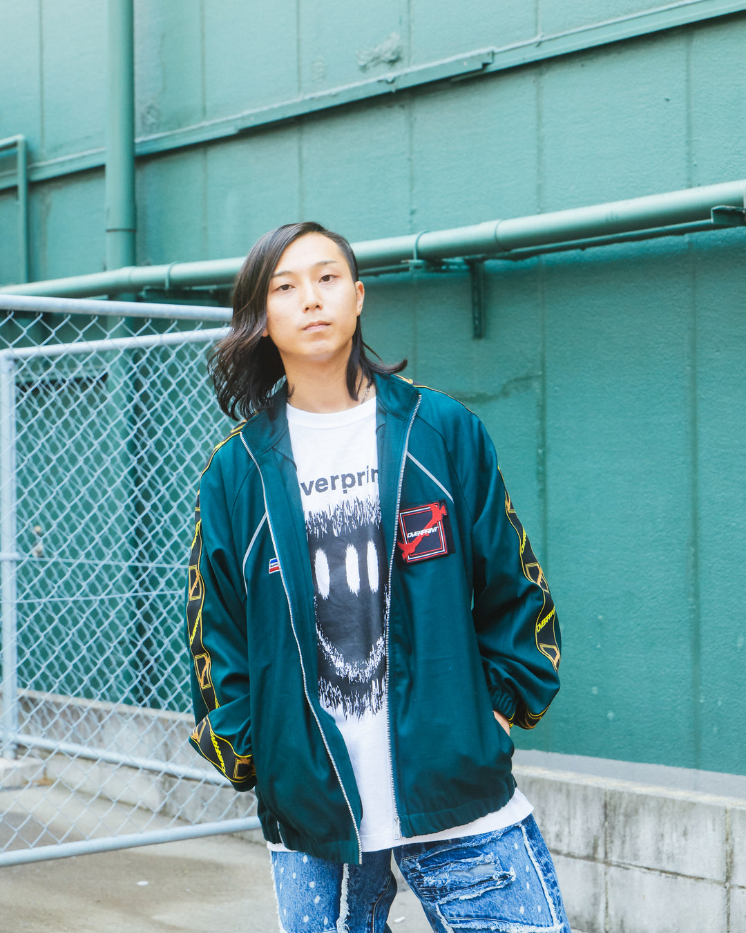 Wool jersey jacket