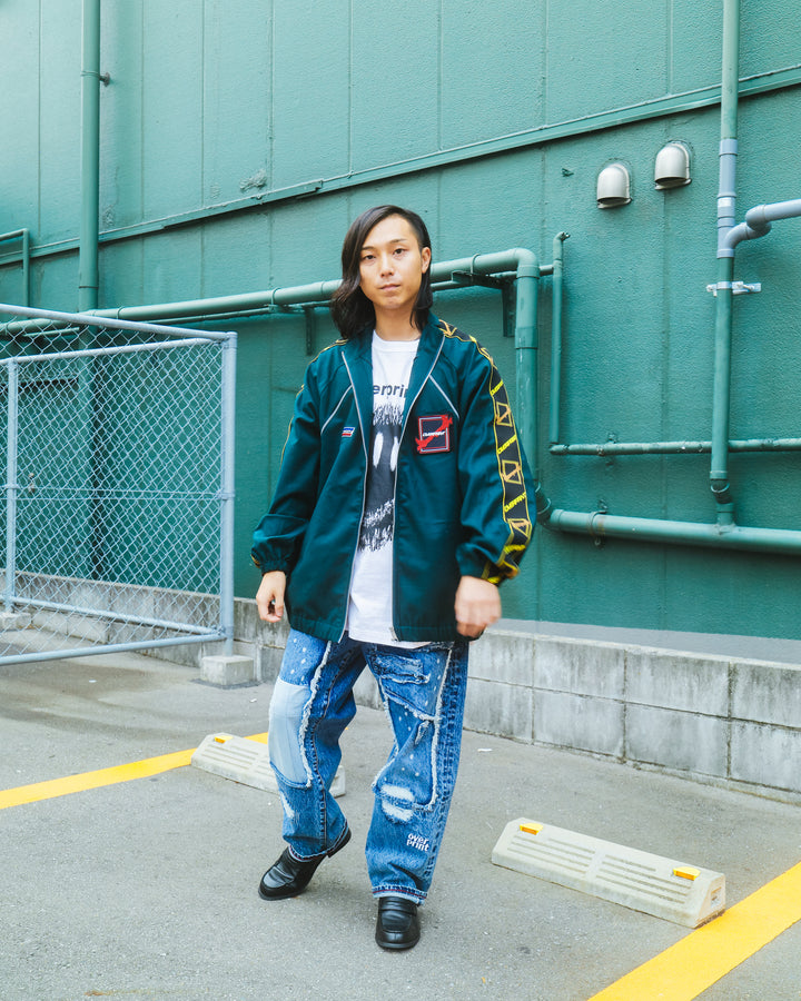 Wool jersey jacket
