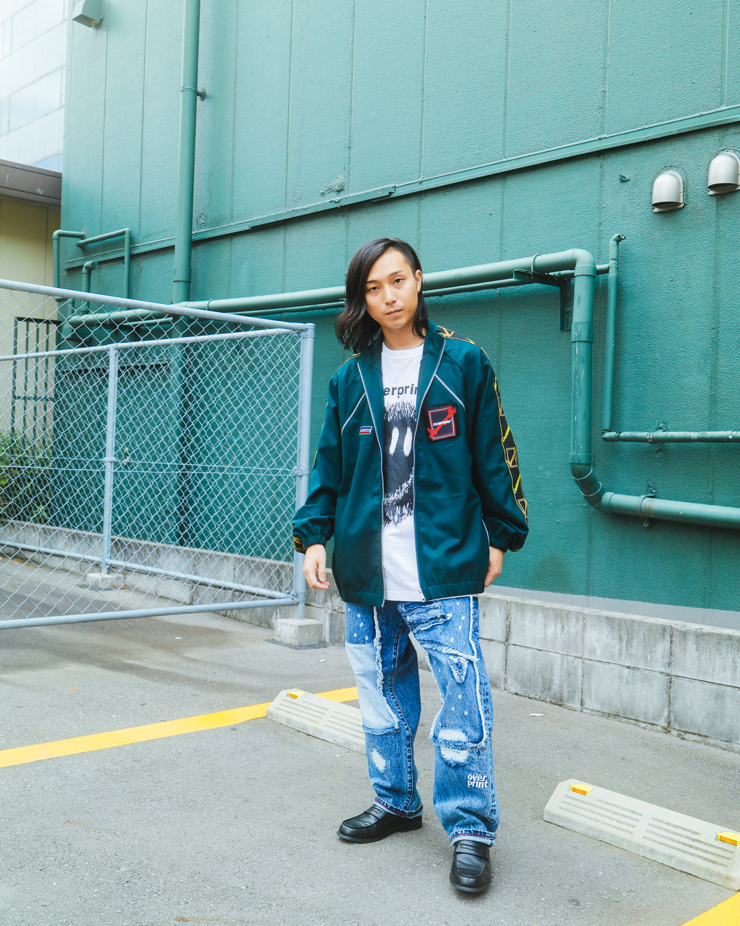 Wool jersey jacket