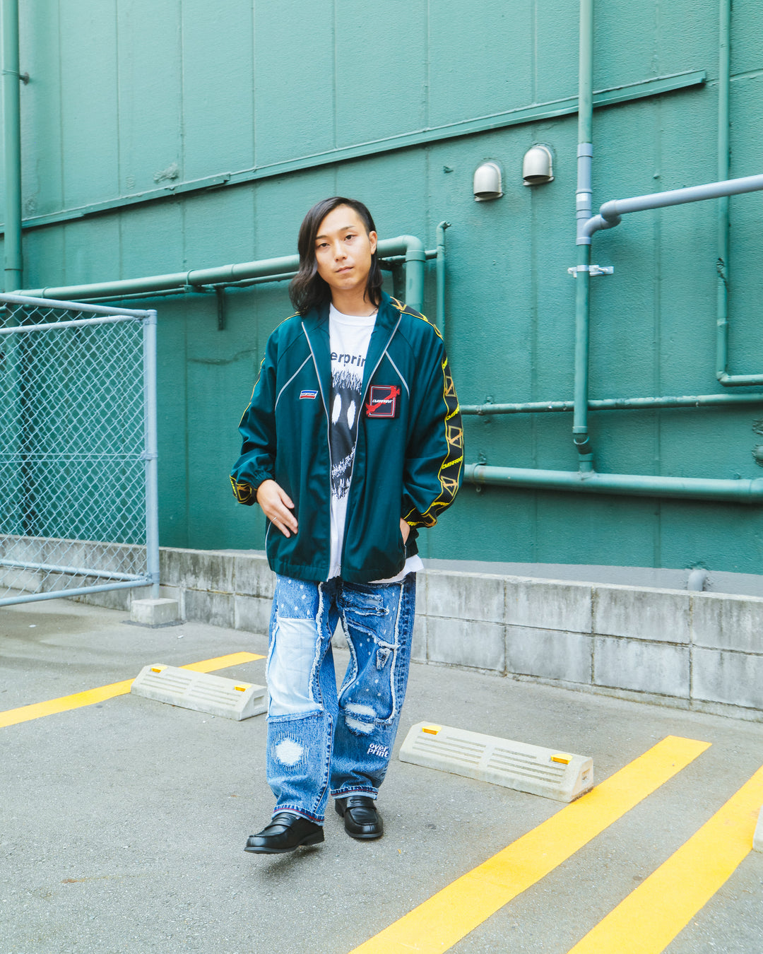 Wool jersey jacket