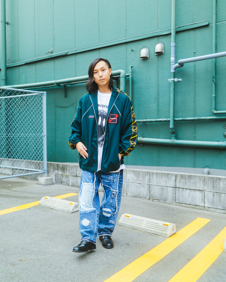 Wool jersey jacket