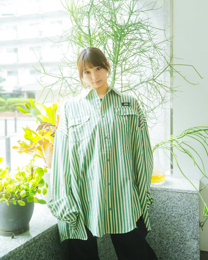 BREAK WIDE SHIRTS(STRIPE)