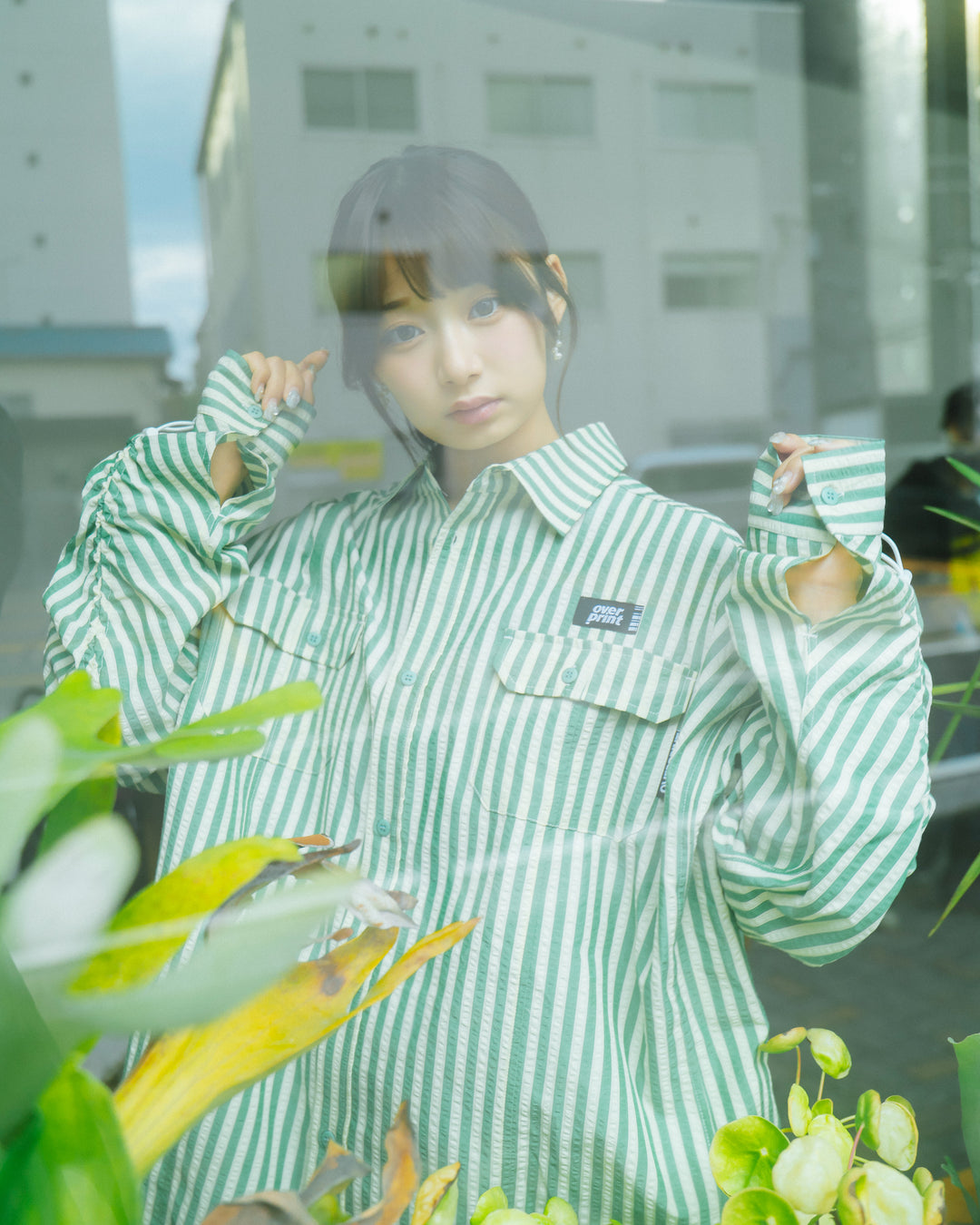 BREAK WIDE SHIRTS(STRIPE)