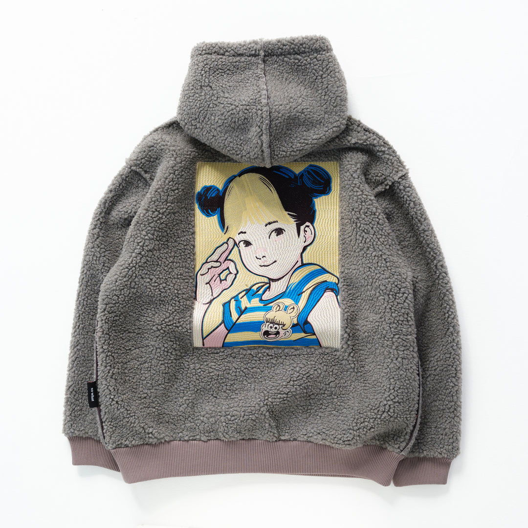 POP ART Bonding Boa Hoodie Ver:23
