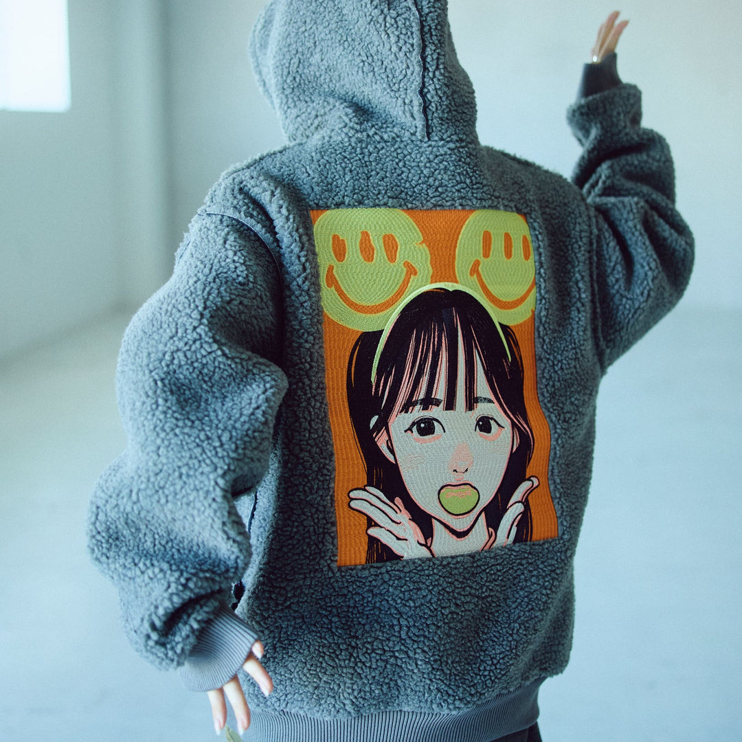 POP ART Bonding Boa Hoodie Ver:24