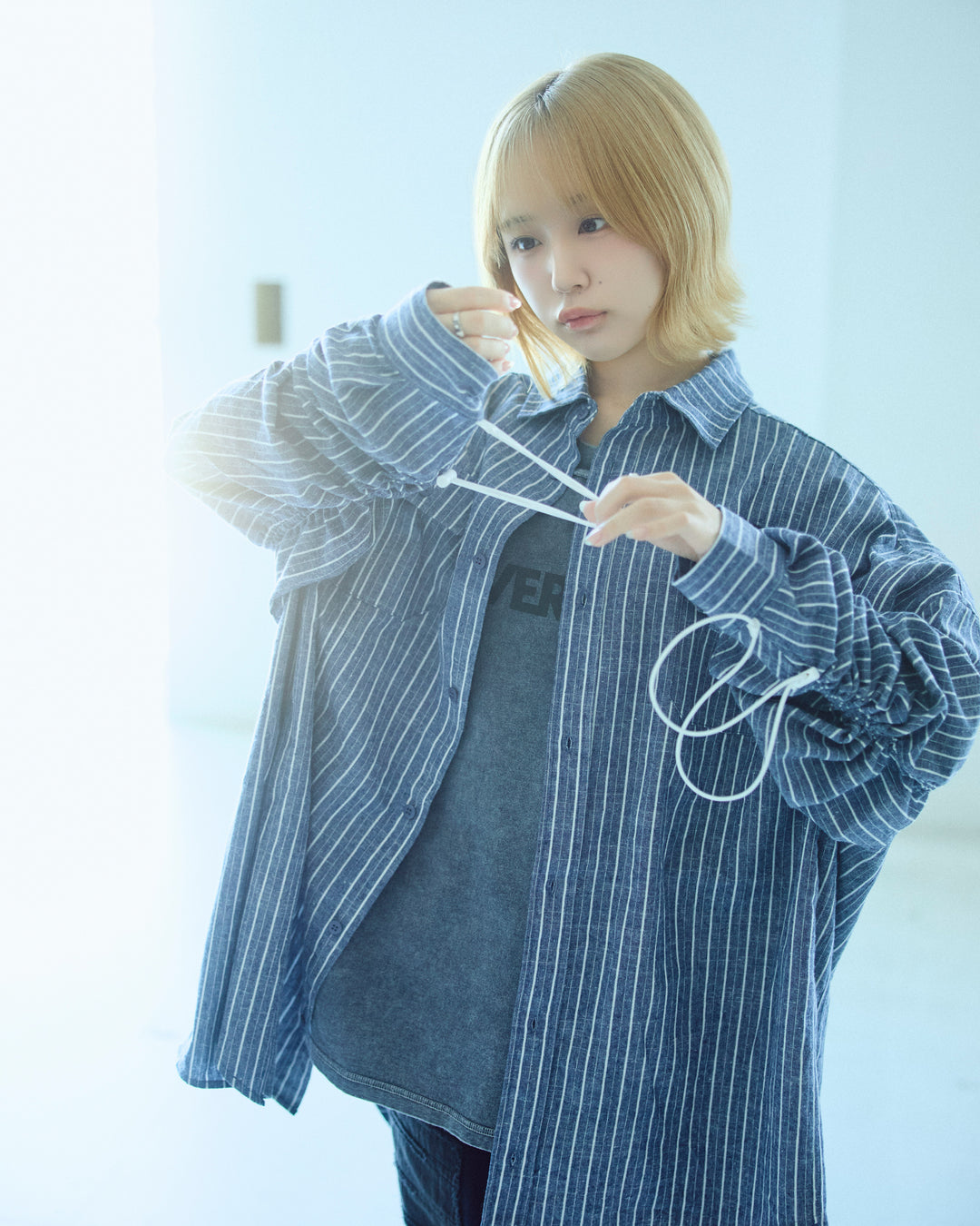 BREAK WIDE SHIRTS(STRIPE)