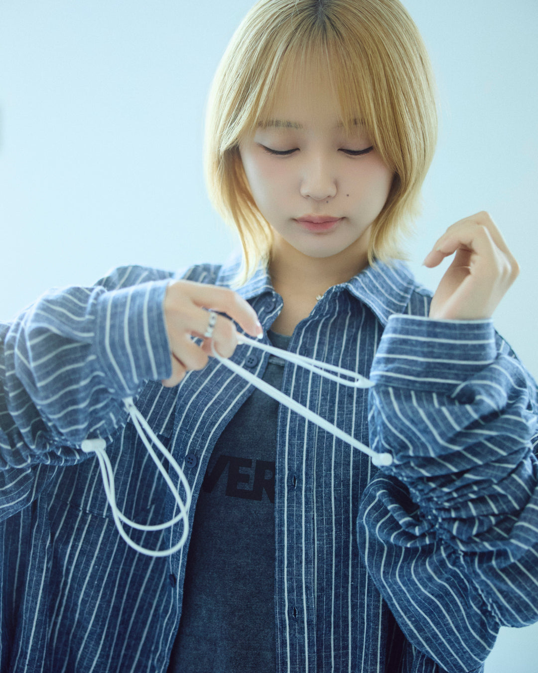 BREAK WIDE SHIRTS(STRIPE)