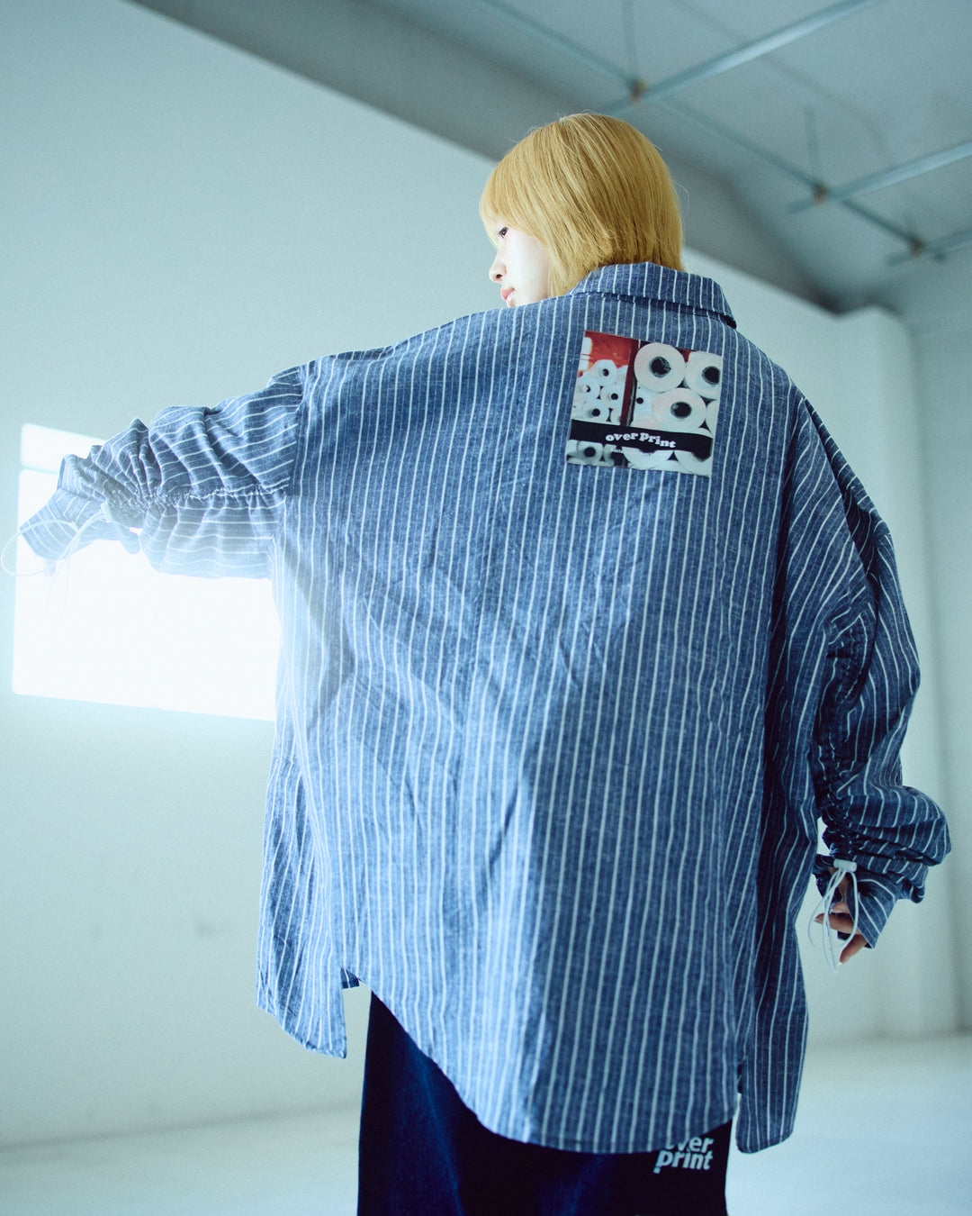 BREAK WIDE SHIRTS(STRIPE)