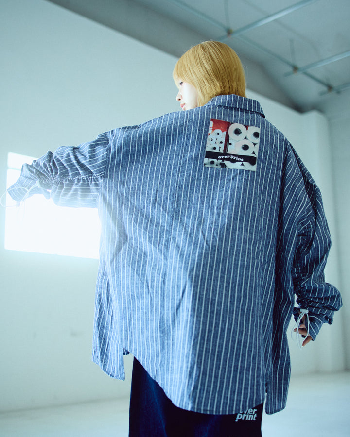 BREAK WIDE SHIRTS(STRIPE)