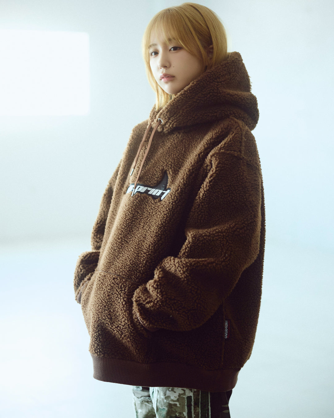 Satan logo Bonding Boa Hoodie