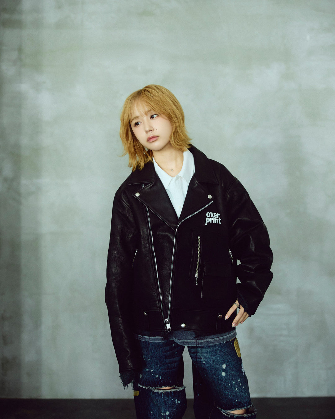 LEATHER SINGLE RIDERS JACKET *sevskig exclusive