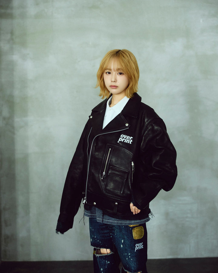 LEATHER SINGLE RIDERS JACKET *sevskig exclusive