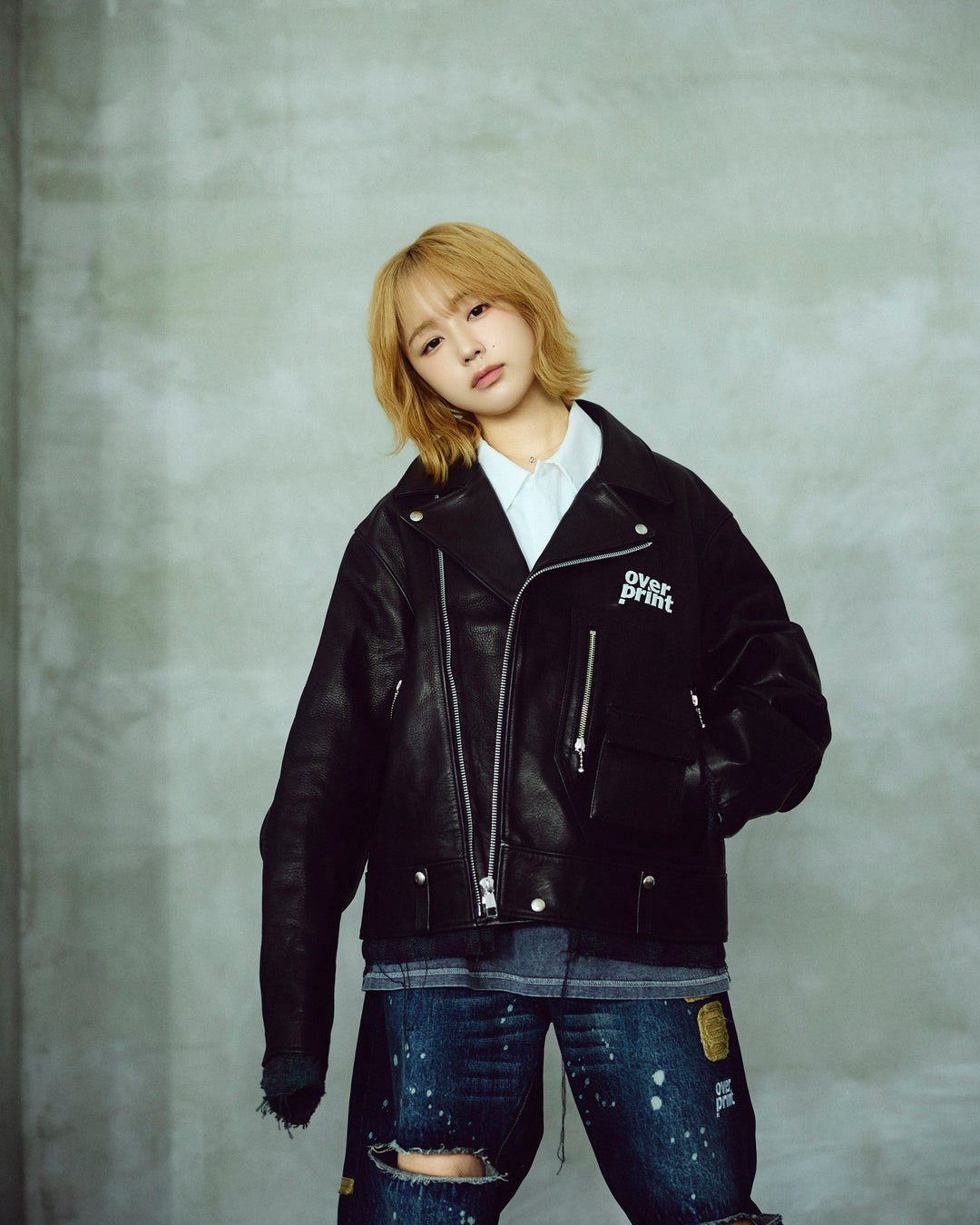 LEATHER SINGLE RIDERS JACKET *sevskig exclusive