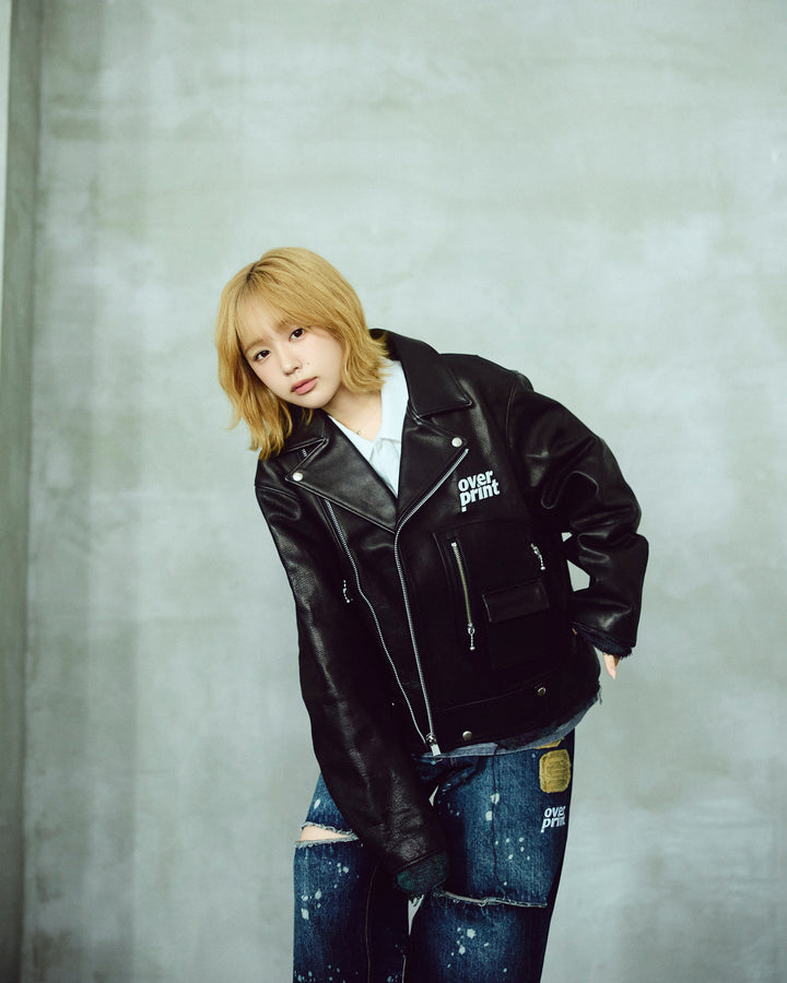 LEATHER SINGLE RIDERS JACKET *sevskig exclusive