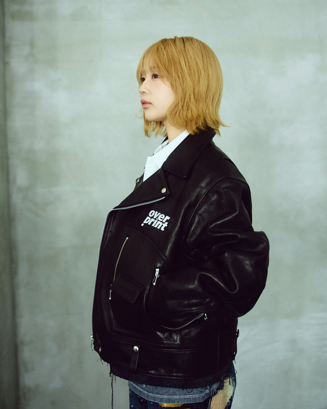 LEATHER SINGLE RIDERS JACKET *sevskig exclusive