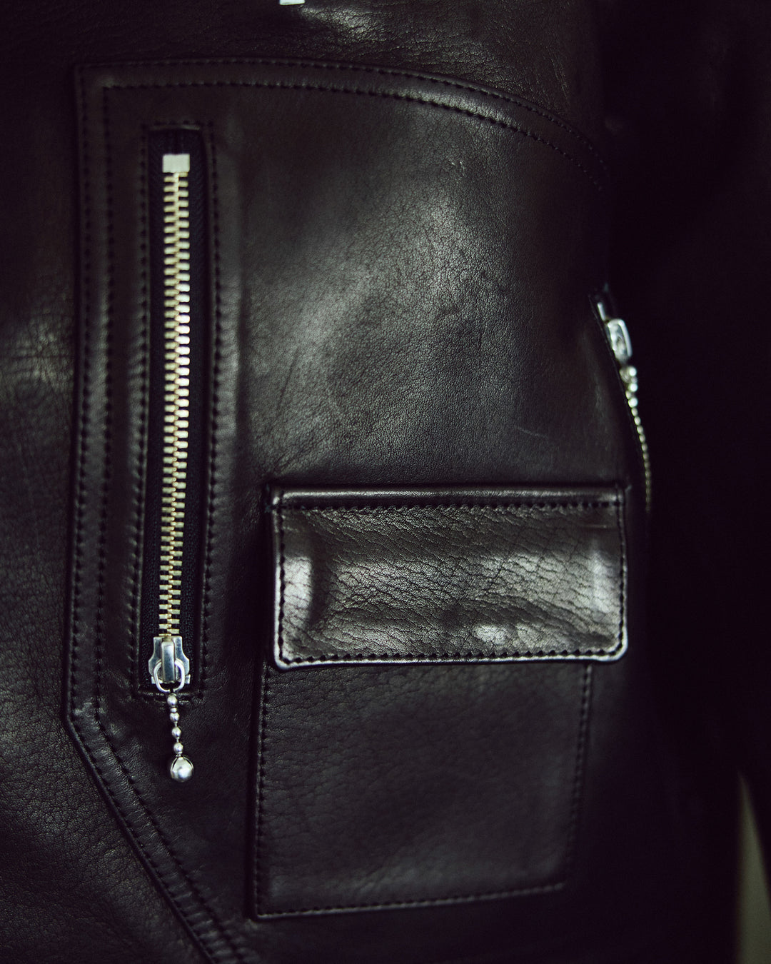 LEATHER SINGLE RIDERS JACKET *sevskig exclusive