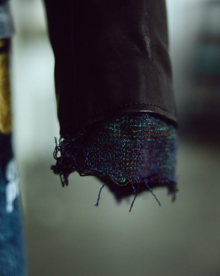 LEATHER SINGLE RIDERS JACKET *sevskig exclusive