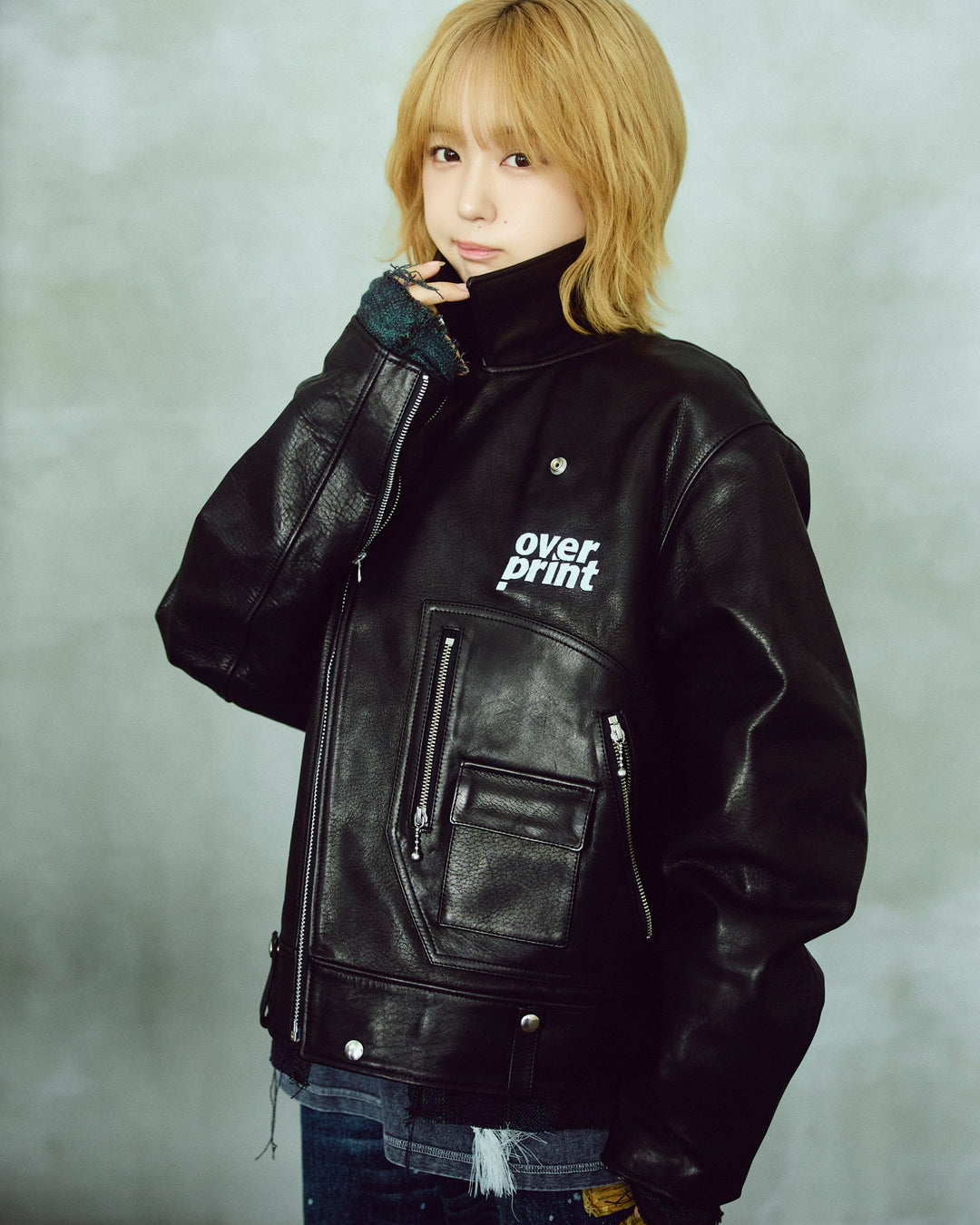 LEATHER SINGLE RIDERS JACKET *sevskig exclusive