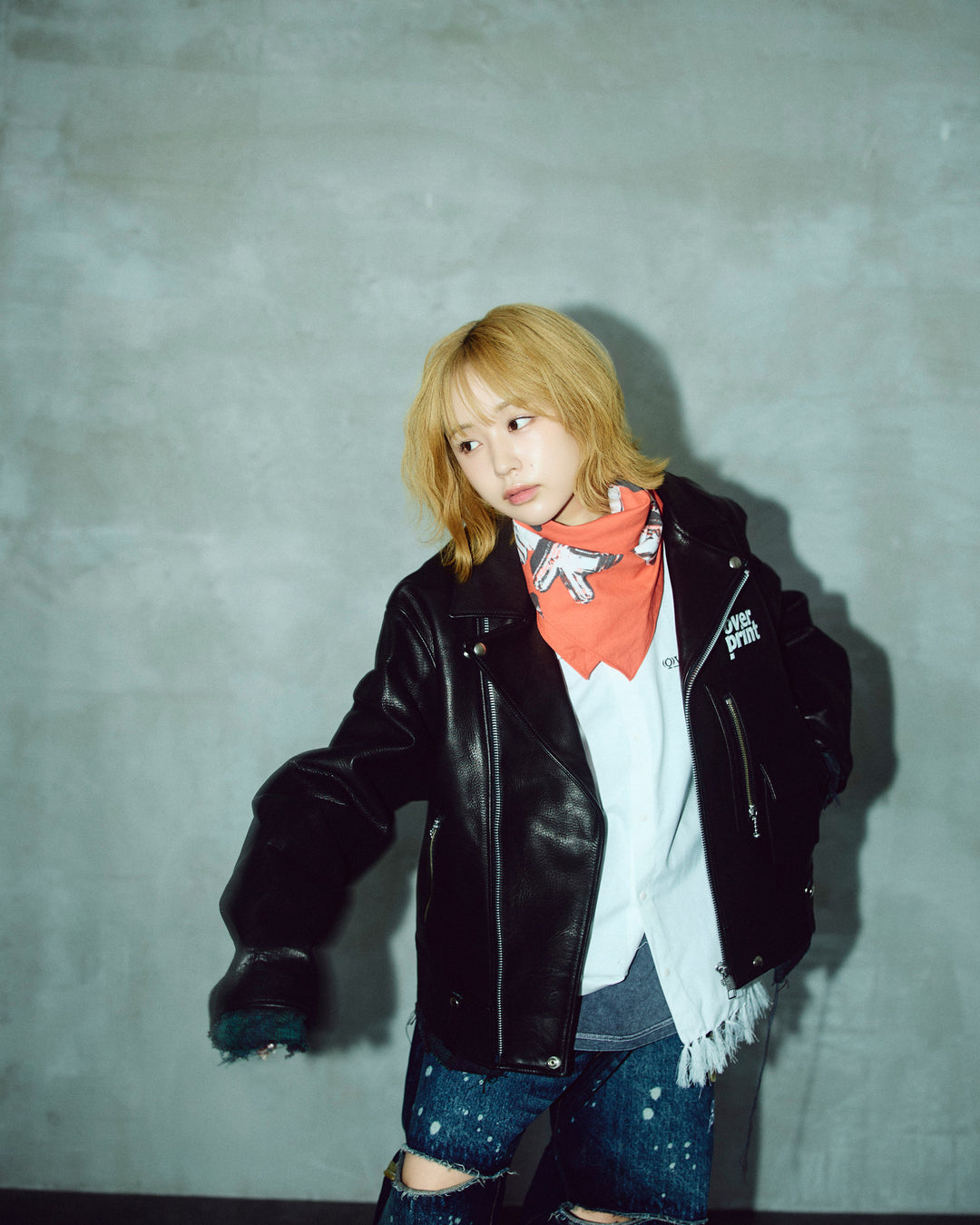 LEATHER SINGLE RIDERS JACKET *sevskig exclusive