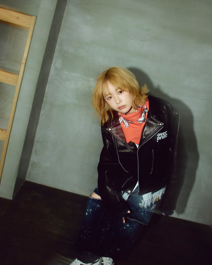 LEATHER SINGLE RIDERS JACKET *sevskig exclusive