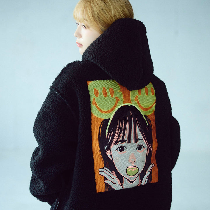 POP ART Bonding Boa Hoodie Ver:24