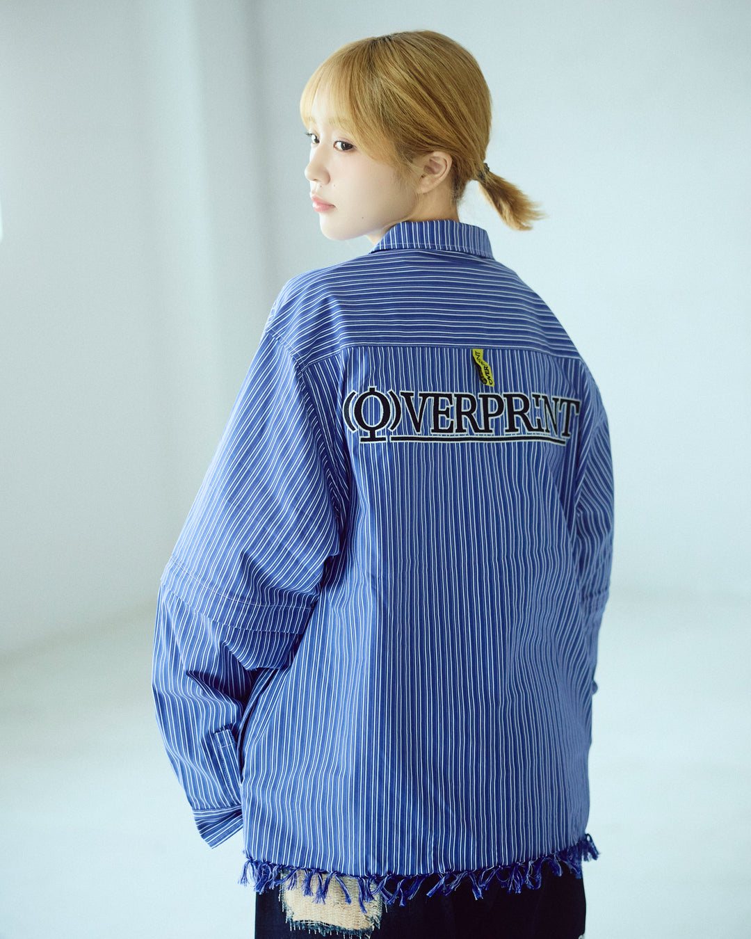 STRIPE ARM ZIP SHIRTS
