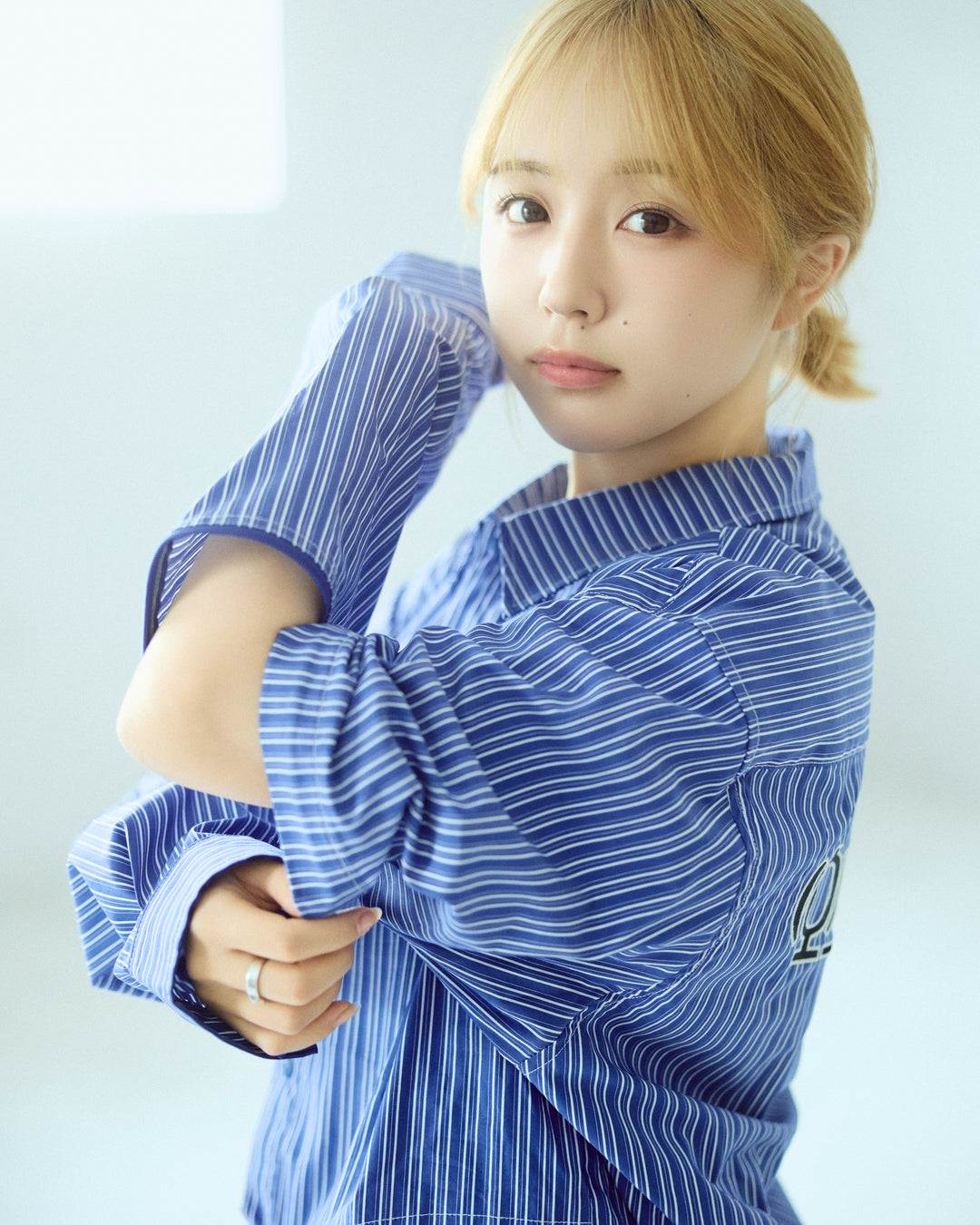 STRIPE ARM ZIP SHIRTS
