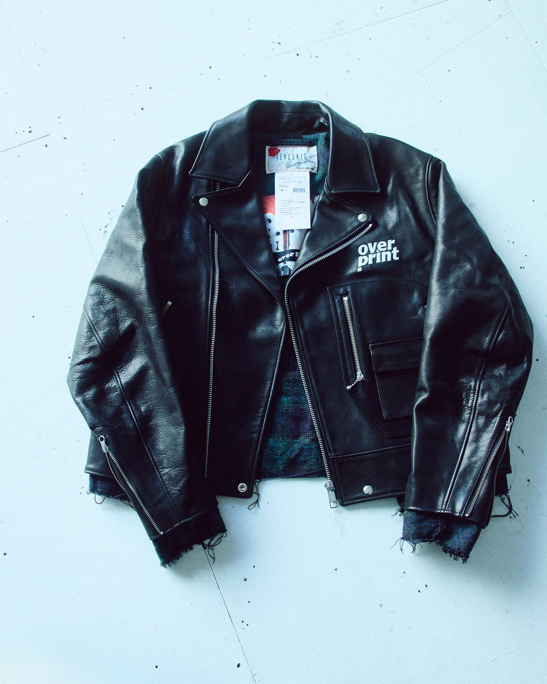 LEATHER SINGLE RIDERS JACKET *sevskig exclusive