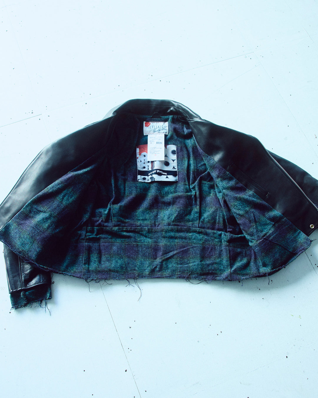 LEATHER SINGLE RIDERS JACKET *sevskig exclusive