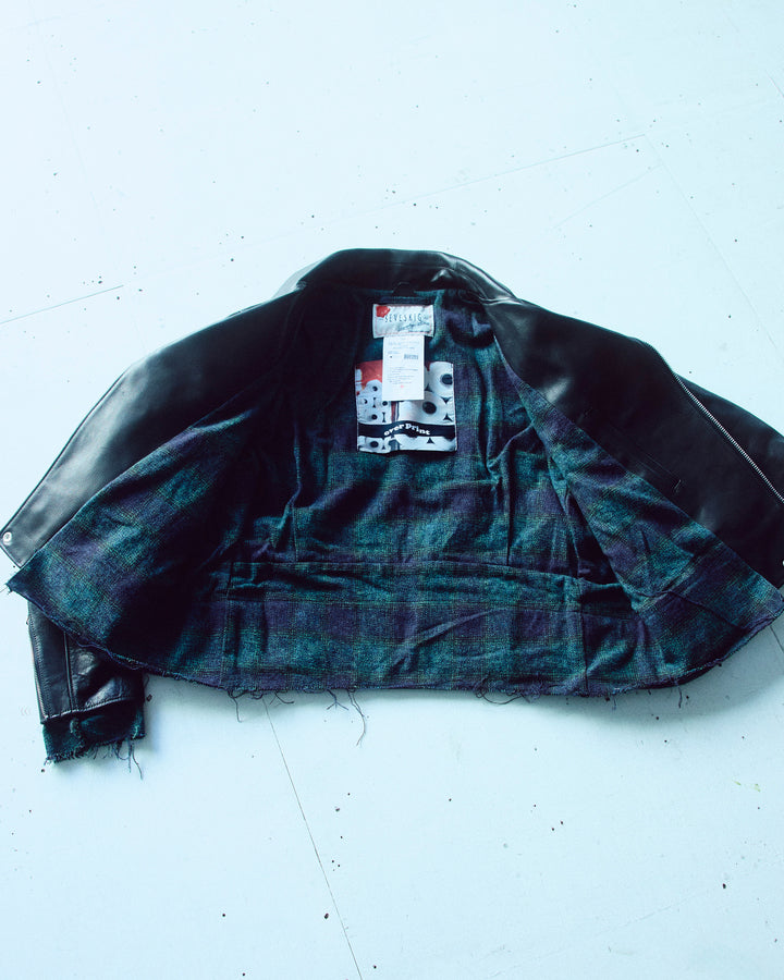 LEATHER SINGLE RIDERS JACKET *sevskig exclusive