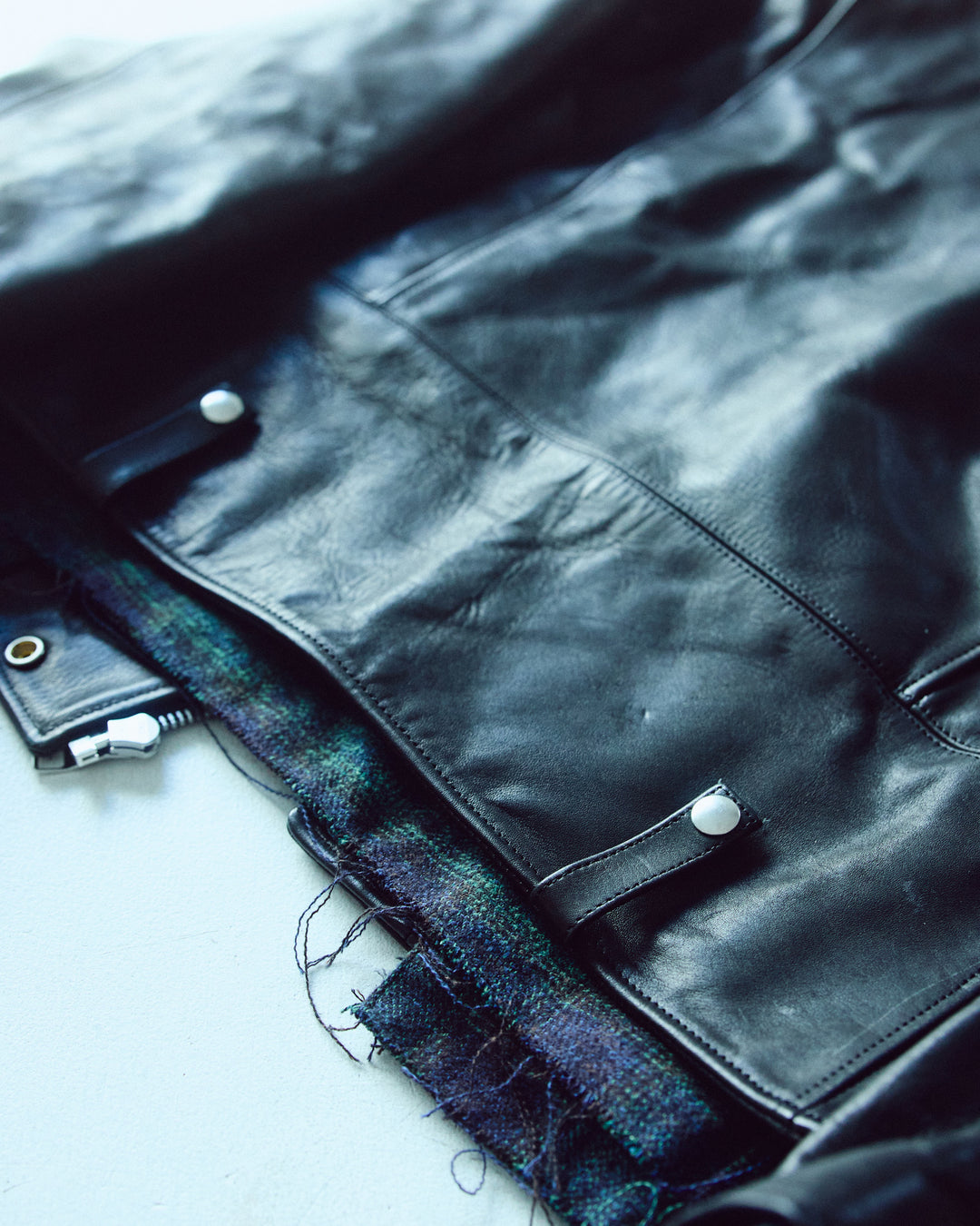 LEATHER SINGLE RIDERS JACKET *sevskig exclusive