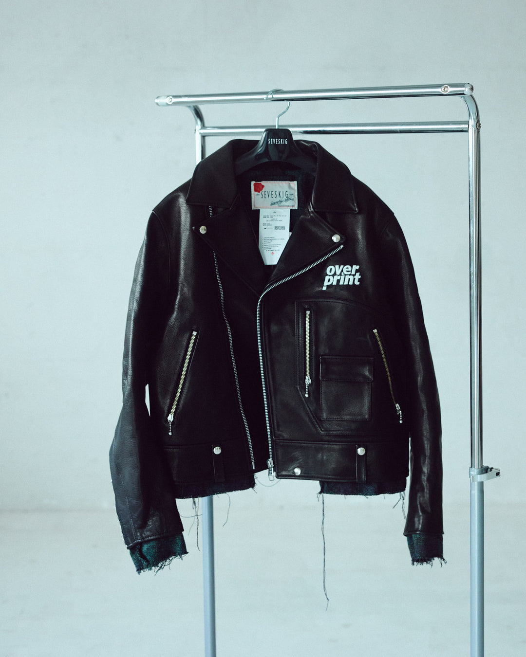 LEATHER SINGLE RIDERS JACKET *sevskig exclusive